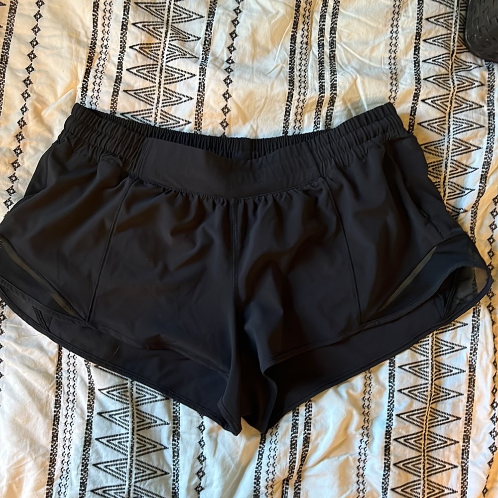 Black lululemon size 14 shorts